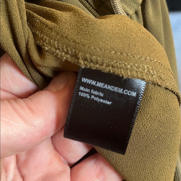 ME+EM Olive Green Button-Up Jumpsuit - Picture 8 of 10